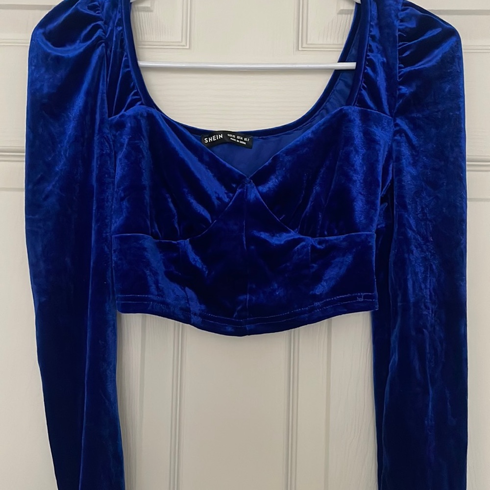 Crop Velvet Top